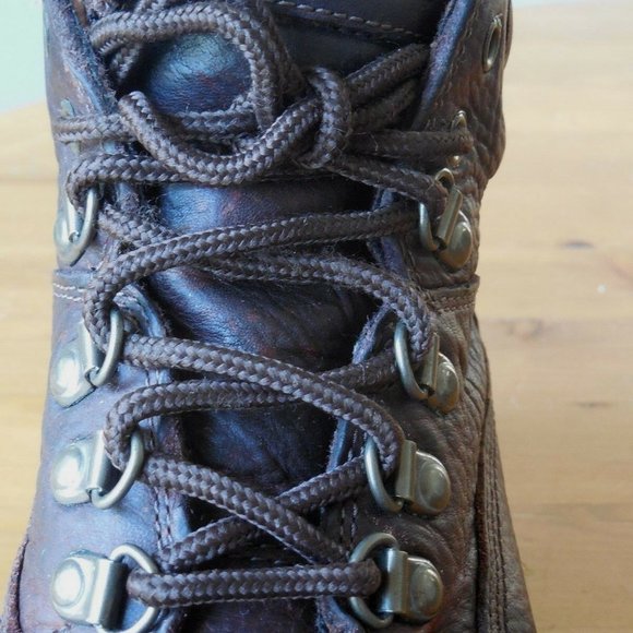 Timberland Top Grain Leather Lace Up Hiking Boots Women's Size 7.5M US Brown - Picture 10 of 10